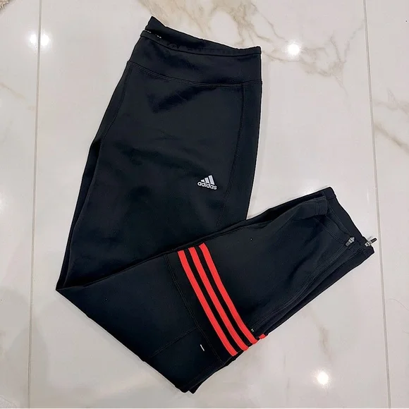 🔥2/$40🔥 Adidas Climalite Black Legging Track Pants | Running, Workout, Training - Picture 6 of 8